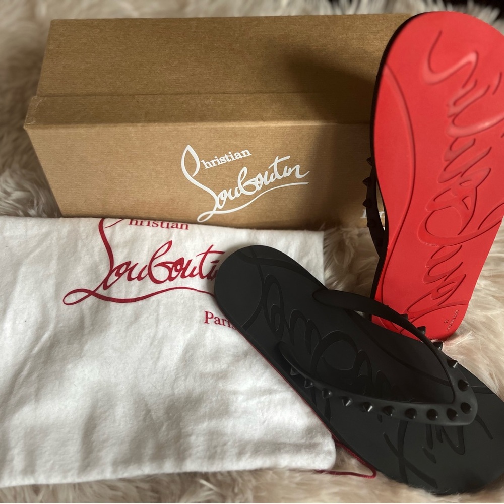 NEW! Christian Louboutin Flip Flops